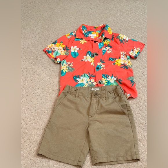Cat and Jack - size 4/5 shirt, size 6 shorts - Picture 1 of 1